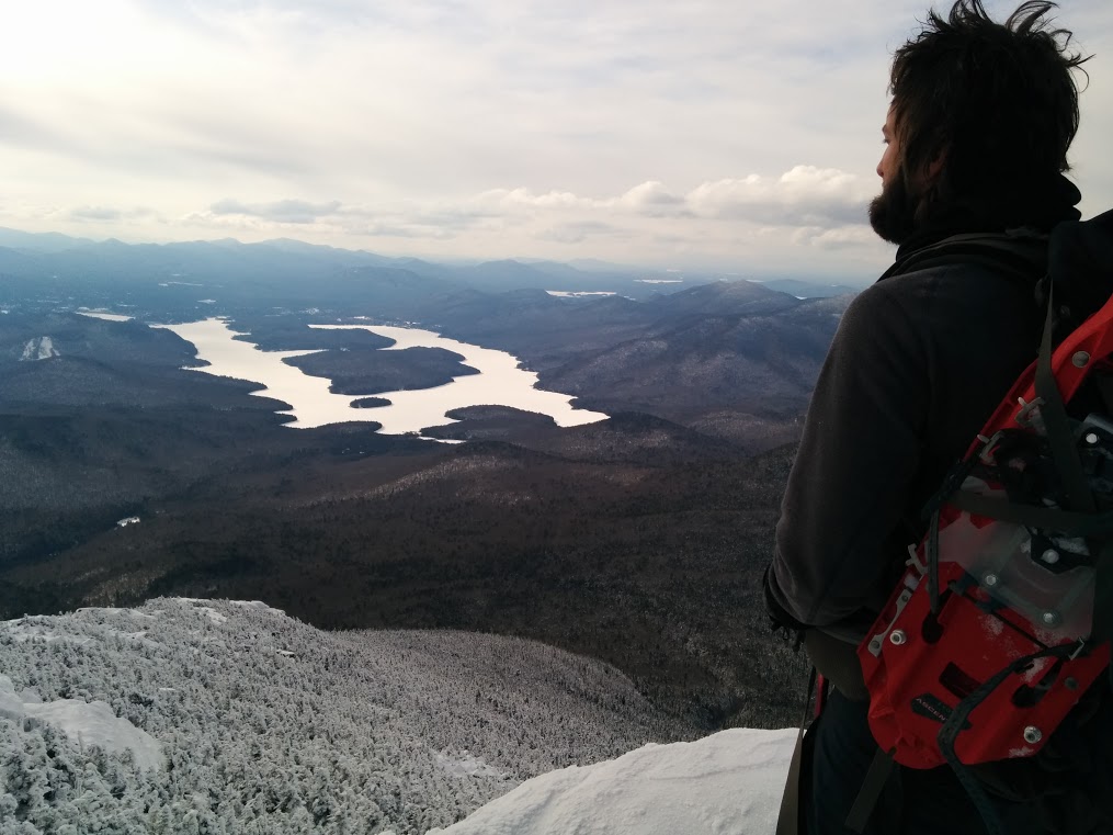 At the top of Whiteface Mountain with MSR Evo Ascents
