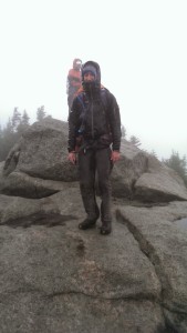 It was pouring rain.