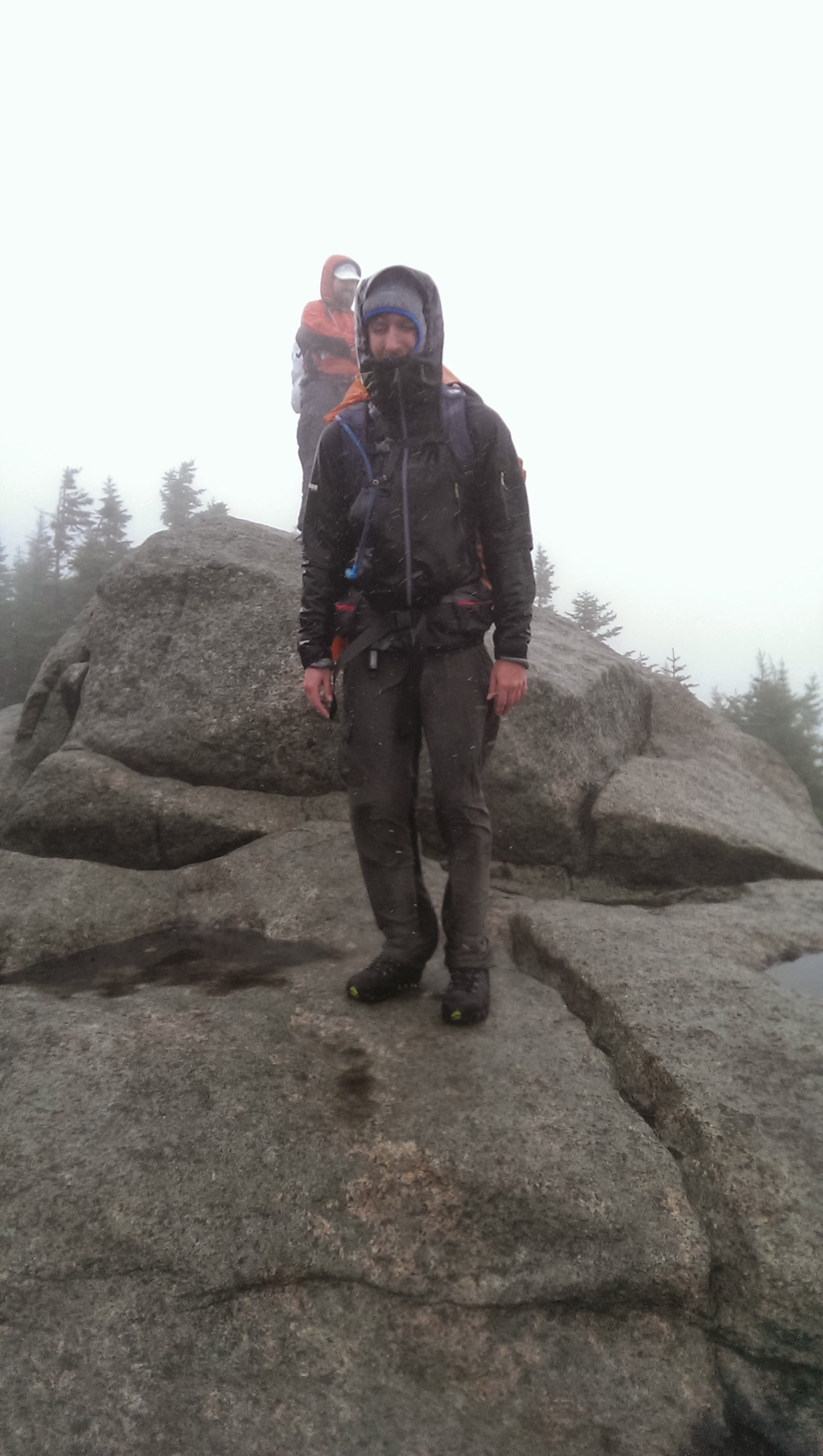 It was pouring rain.