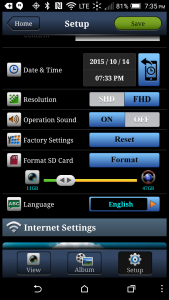 Cobra CDR 900 - Settings