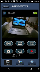 Cobra CDR 900 - Live View