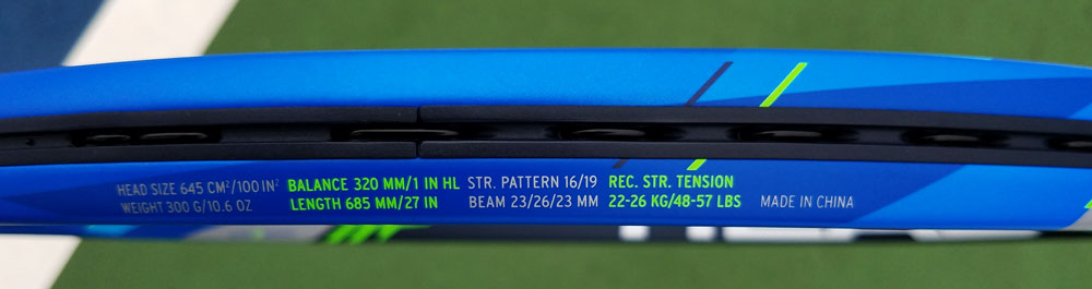 racquet-specs