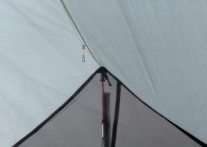 Clothesline across the top of the rent