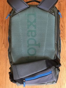 How to angle the Allpa 35L hip-belt straps when not needed.